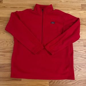 EUC Patagonia Red Synchilla 1/2 Pullover